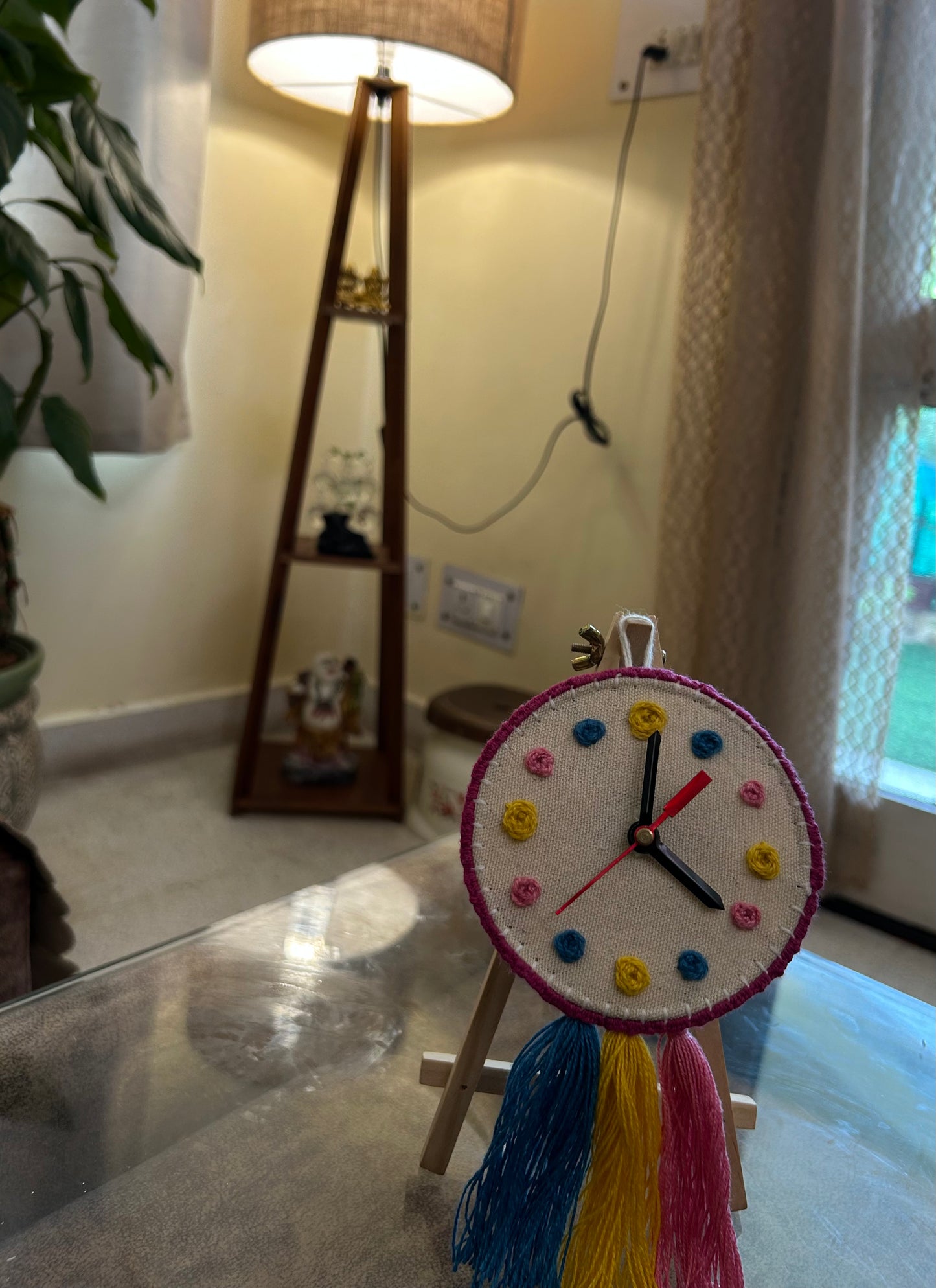 Boho Clock Hoop Charm