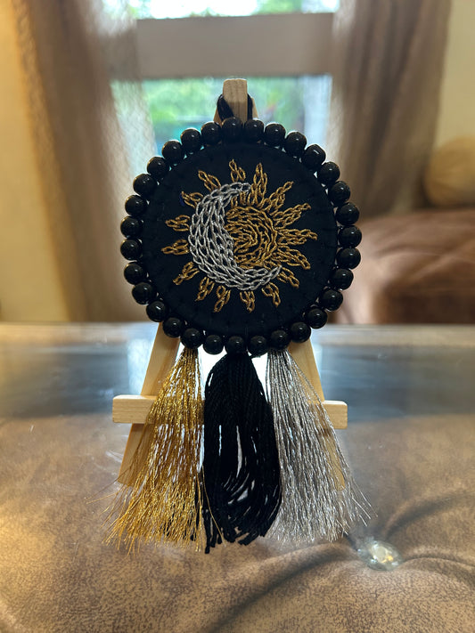 Sun Moon Duality Hoop Charm