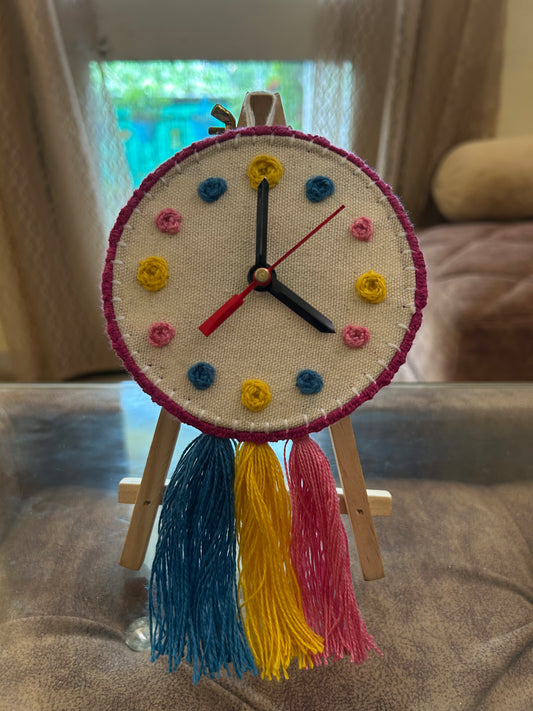 Boho Clock Hoop Charm