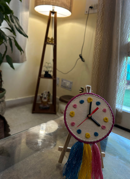 Boho Clock Hoop Charm