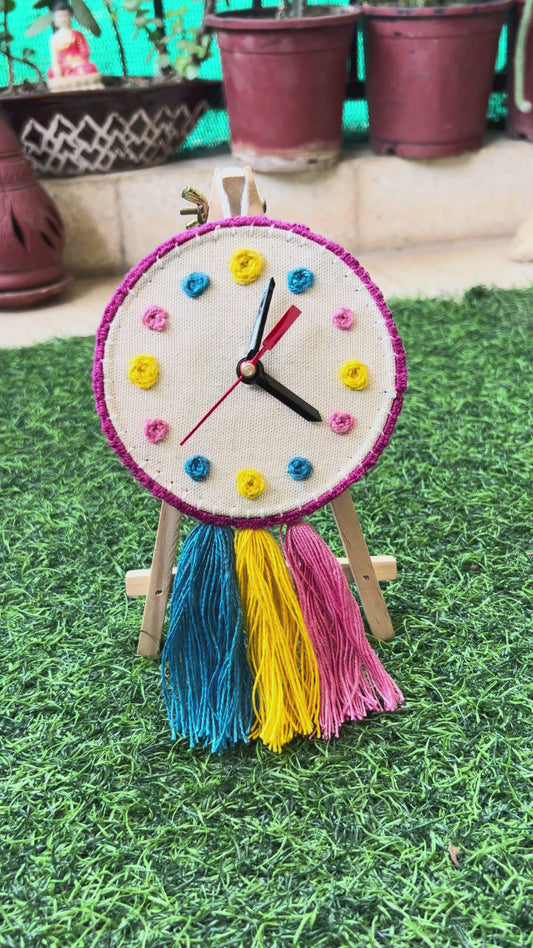Boho Clock Hoop Charm